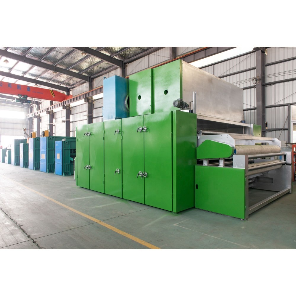 Nonwoven car insulation making thermal bonding production line