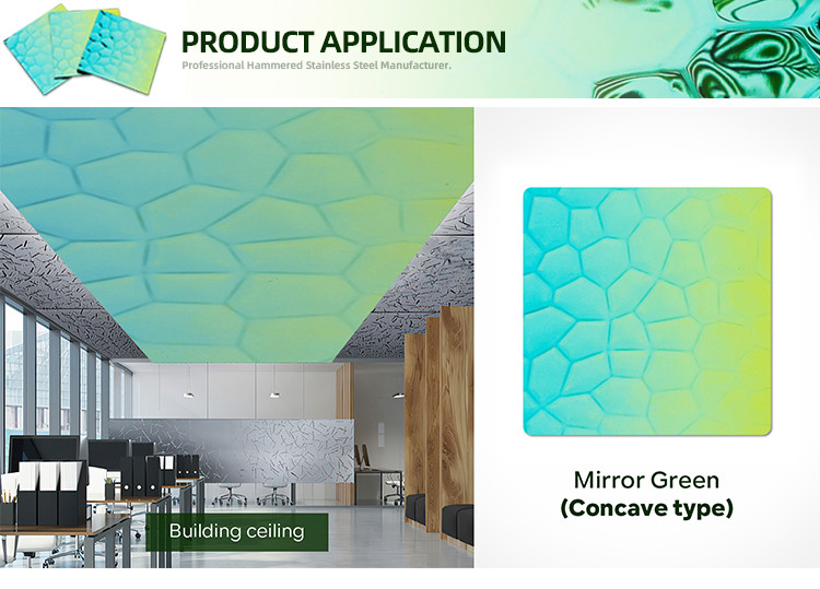 1219mm Color 3d Decoration Sheet Water Ripple Finished Stainless Steel Wall Paper Panel