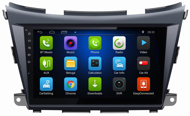 Ouchuangbo car radio gps nav android 8.1 system for Nissan Morano with Bluetooth USB SWC wifi calculator function