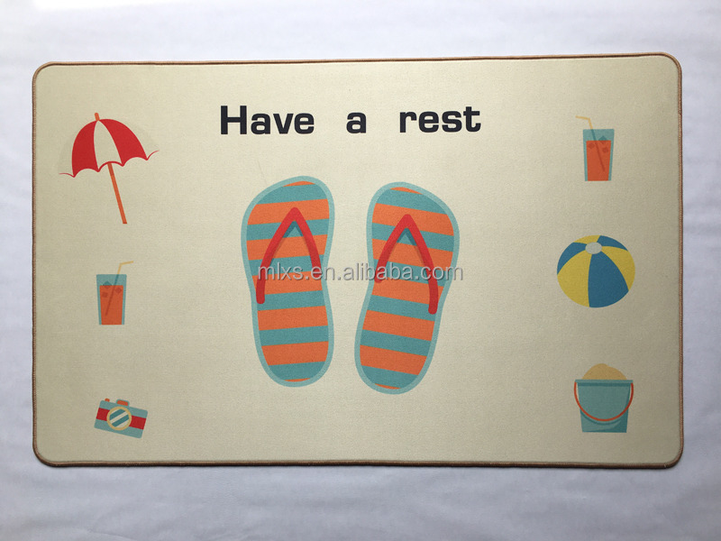 Minglu BFM-027 floor mat New fashion High quality Suede Fabric floor  mat with none slip rubber backed