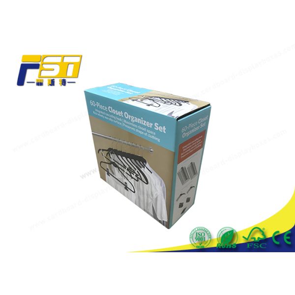 Reusable Colored Corrugated Boxes Paper Packaging Custom Printed For Hanger