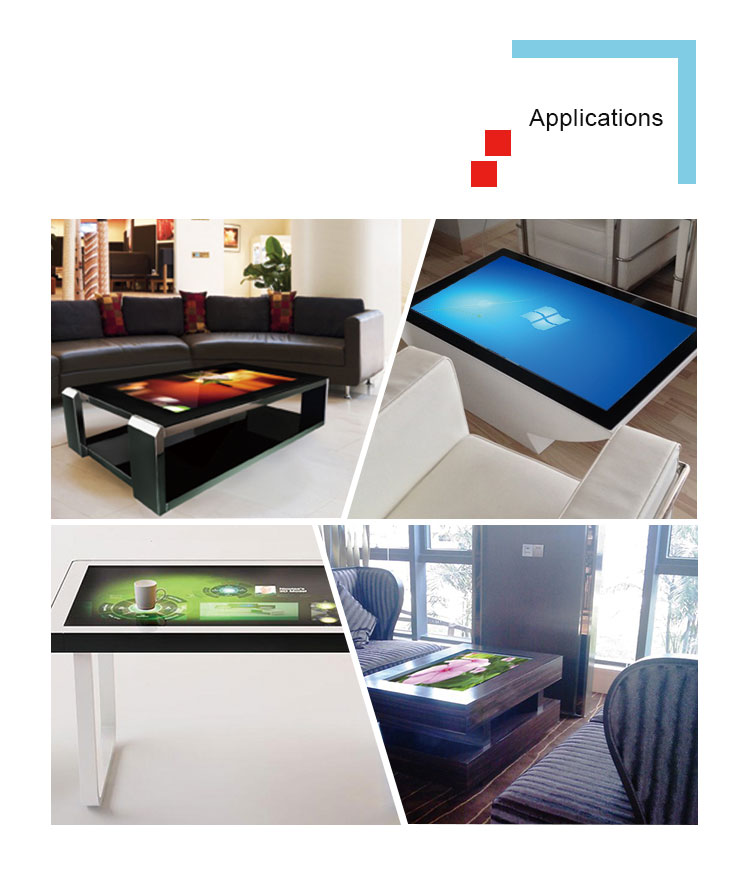 42 inch Modern Multimedia touch screen tables display for schcool teaching table