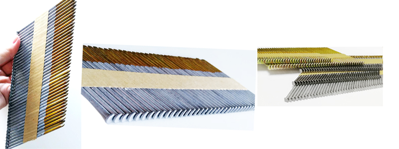 HDG Steel Galvanized Ring Shank 34 Degree Paper Strip Framing Nails for Construction