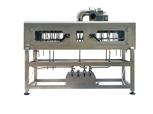shrink lable steam tunnel with conveyor and steam generator for big bottle label shrinking