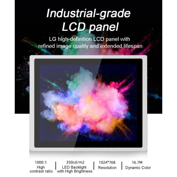 19 inch OEM Touch Screen for Locker/Photo Booth/Self-service Kiosk/Production Line Waterproof Embedded Touch Industrial Displays