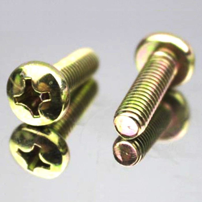 OEM Cross Grooved Screw Yellow Zine Screws