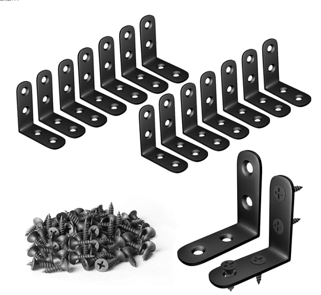 Polished Right Angle Shelf Metal Bracket Carbon Steel Heavy Duty