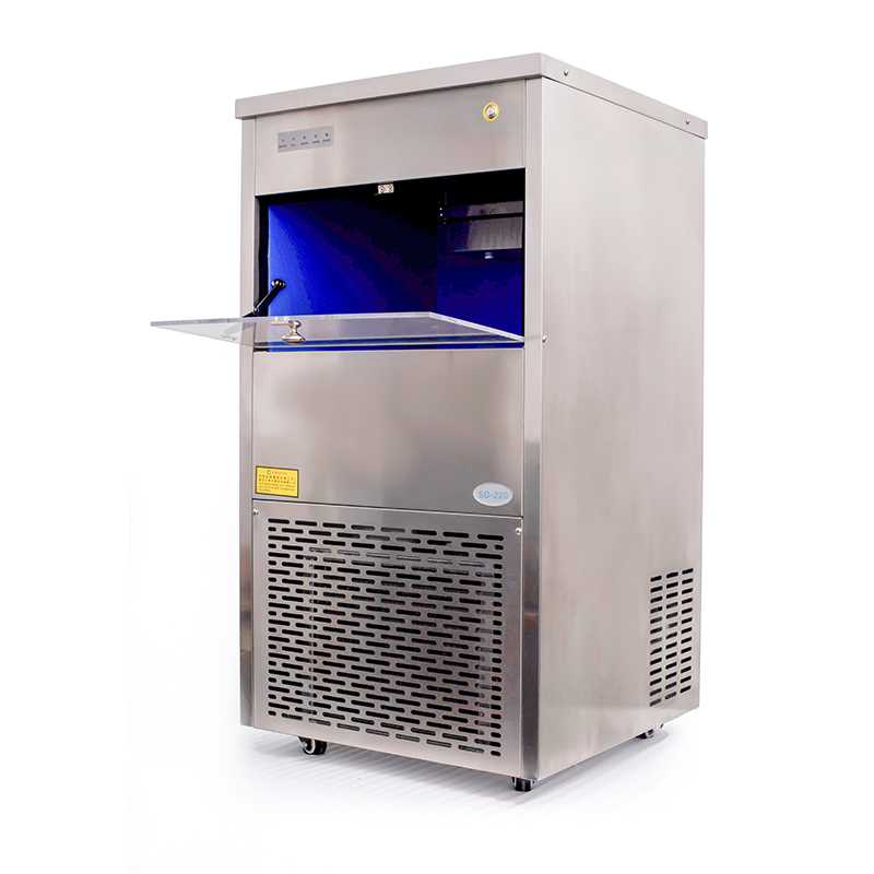 Commercial Electric Snow Flake Ice Machine with 80kg Yield and 30kg Ice Storage Capacity