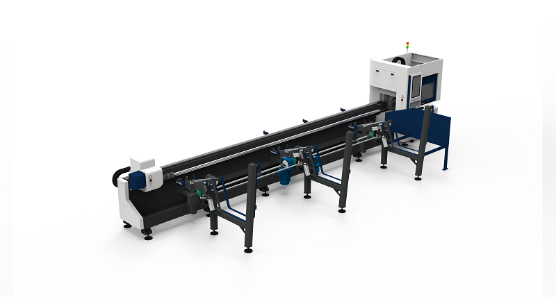 Weldseam Identification Fully Automatic Loading Metal Tube Laser Cutter Water Cooling