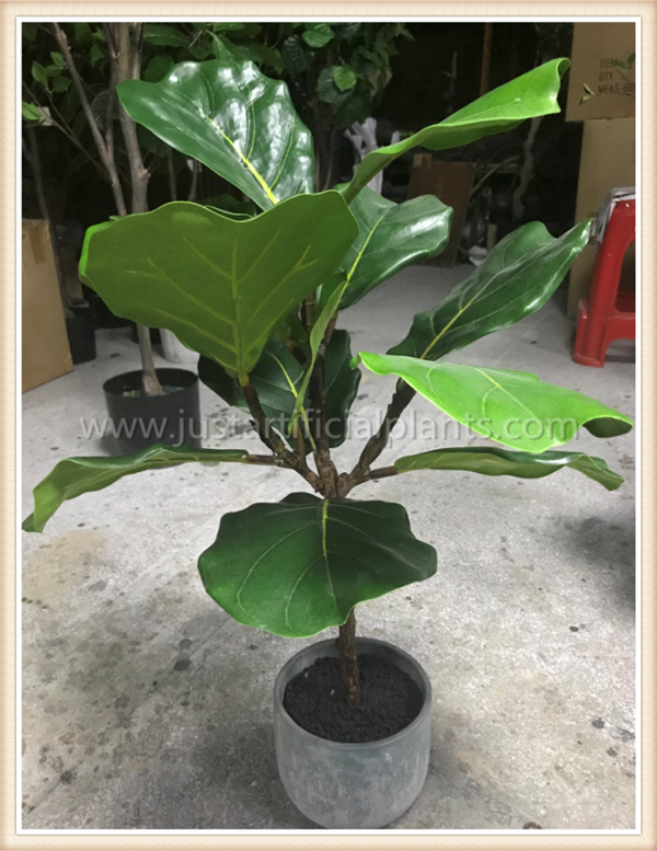 Faux Fiddle Leaf Fig Artificial House Plants 42CM 47CM 60CM Interior Decoration