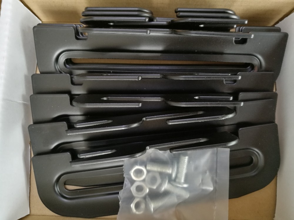No-Mortise Bed Rail Brackets with Heavy Duty Steel Fittings and CE Rohs ISO 9001 4 Sets