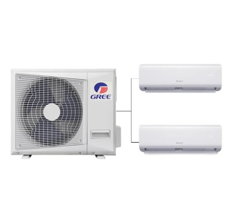 1.5 Ton 2HP 18000Btu Split System AC Unit Indoor Electric Fireplace Outdoor Installation Freestanding