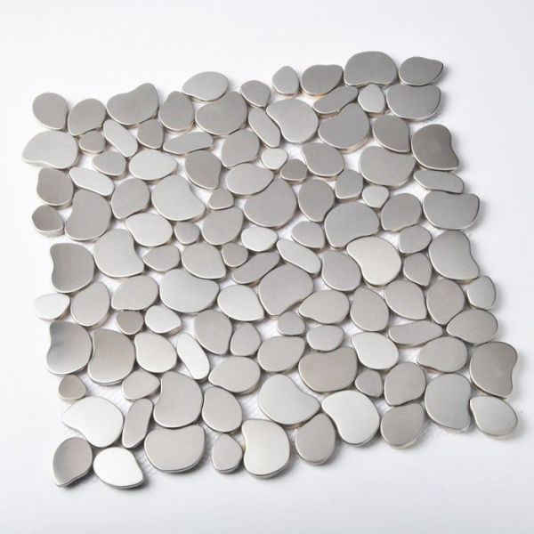 Commercial Pebble Metallic Mosaic Tiles Mosaic Pieces For Shower Floor