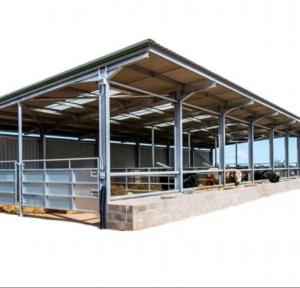 Quality Lightweight Prefab Steel Framed Agricultural Buildings Metal Cattle Shed CE Approval wholesale