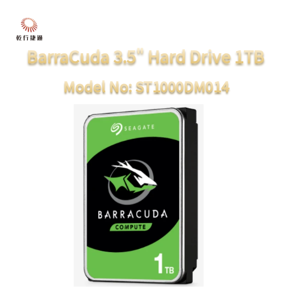 China Seagate BarraCuda 3.5 Hard Drive 1TB Model No: ST1000DM014 on sale