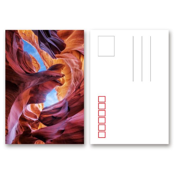 PET Seascape Pantone Color 3D Lenticular Printing Postcards For Greeting Light Weight