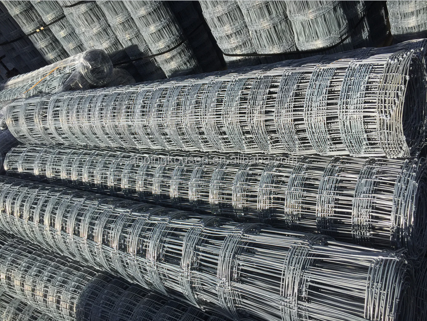 Hot Dipped Galvanized Fixed Knot Woven Game Wire Farm Fencing for Pasture Goat Cow Grassland
