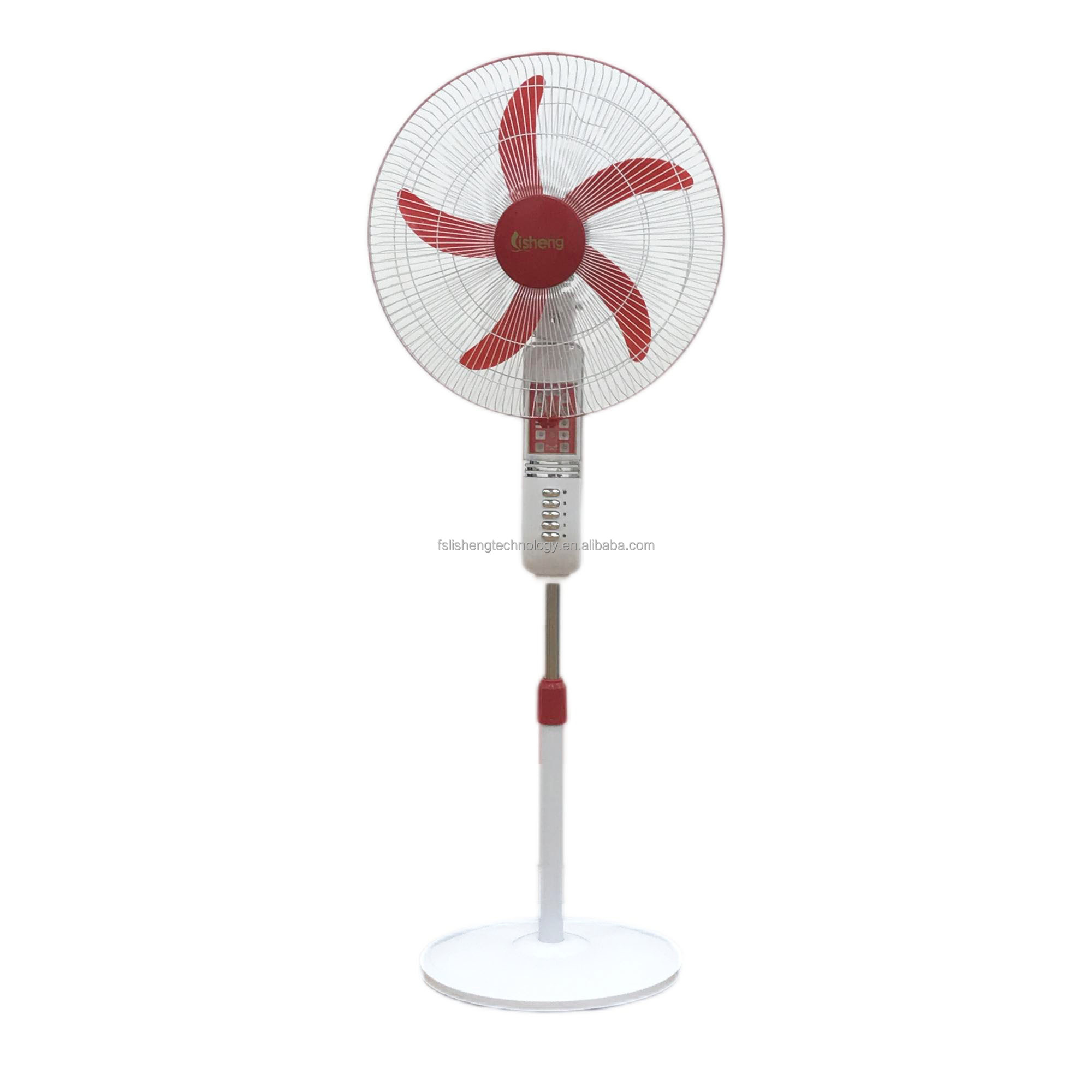 Three Adjust Speed Solar Battery Fan Rechargeable With LED Light