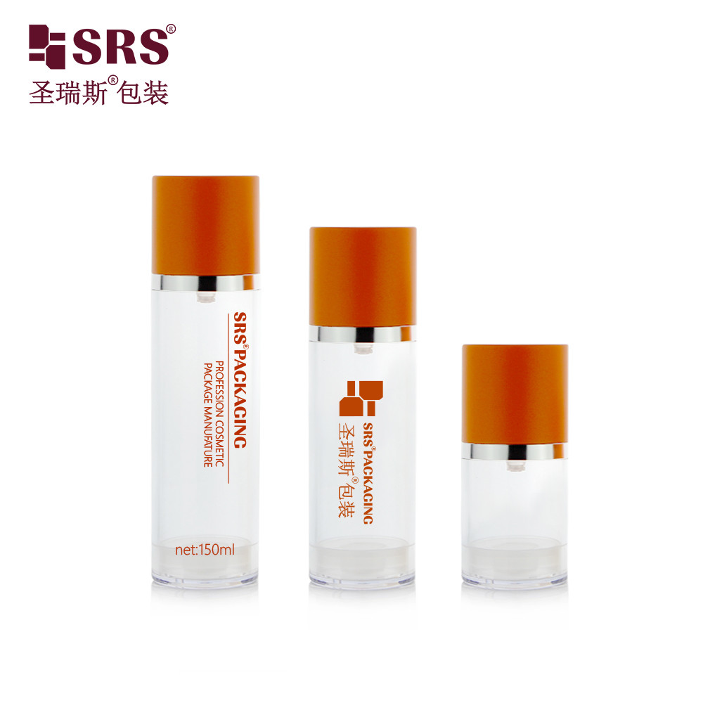 A0215 50ML 120ML 150ML Empty Plastic Stylish Durable AS Vacuum Airless Lotion Bottle Perfect for Indoor and Outdoor Use