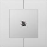 D9 aluminum Multimedia Wall Socket , Satellite Digital Tv Aerial Socket