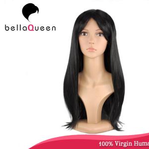 Quality Hand Tied Straight 7A Virgin Human Hair Lace Wigs Hair Natural Color wholesale
