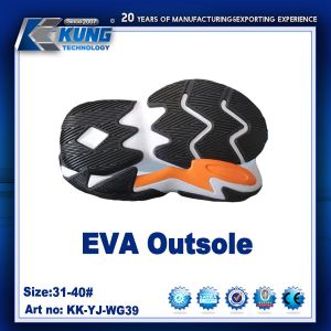 Flat Thick Rubber EVA Outer Sole Lightweight Abrasion Resistant