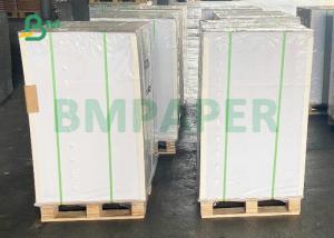 China 36 * 38'' 1.5mm Thickness Both Sides White Laminated Board Sheet  For Cosmetic Box on sale