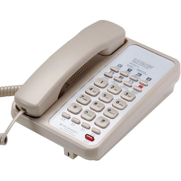 FCC Hotel Room Telephone Wall Mounted Telephone With Contact Phone Number