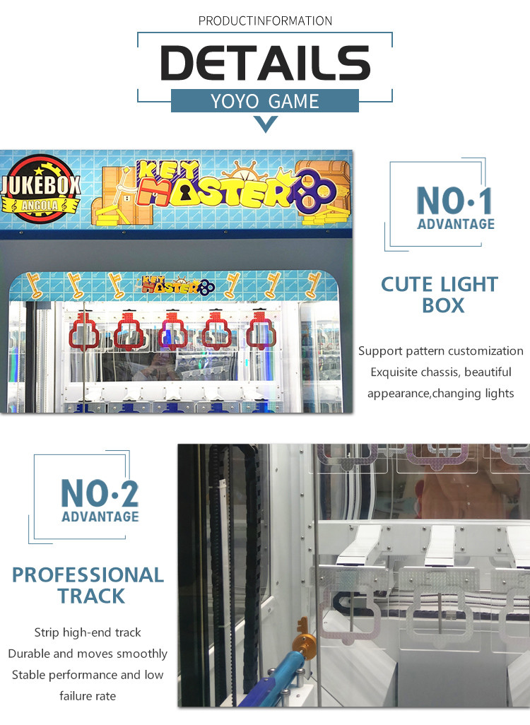 Golden Key Prize Vending Game Key Master Push Shoes Toy Gift Redemption Arcade Machine