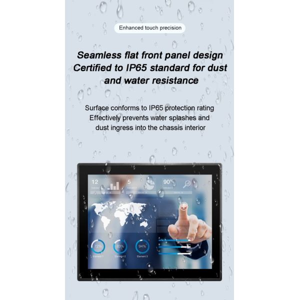 19 inch Wholesale Ip65 Waterproof Monitor Open Frame Rear-mount Touch All-in-one Industrial Control Computers