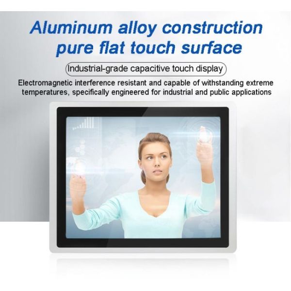 Hospital 24 Inch Embedded Android Industrial Tablet Aio Pc Fanless Lcd Touch Monitor Screen Pc Fanless Monitor for Trash Trolleys