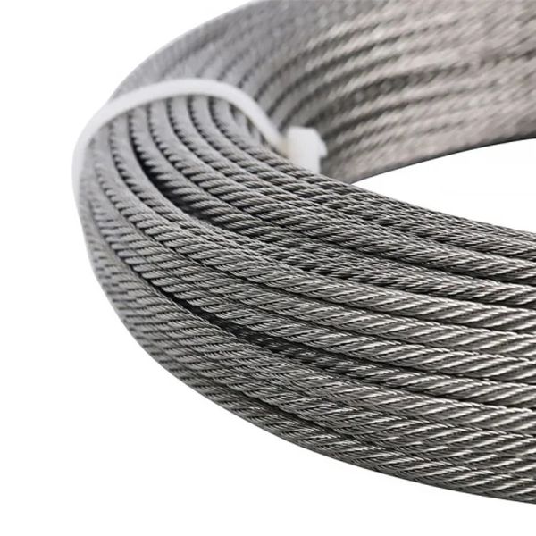 Steel Grade Galvanized 1/4" 7x19 Aircraft Cable Steel Wire Rope Steel Cable