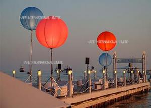 Quality Single RGB Inflatable Led Light Color Changing , Events Lighting Balloon Led Lantern Lights wholesale