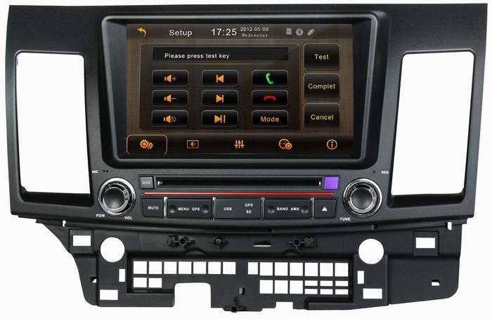 Car dual zone for Mitsubishi Lancer 2006-2012 with wheel steel control OCB-8062