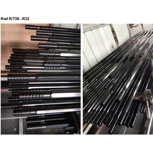 Extension Hex Drill Rod 25mm 32mm Diameter High Strength Alloy Steel Bar
