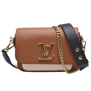 Quality Grained Calfskin Designer Monogram Bag LV Lockme Tender Bag Brown wholesale