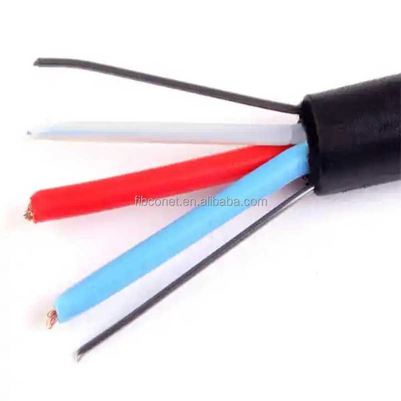 FTTH Outdoor Drop Fiber Optic Equipment AVVR Opgw PVC Power Fiber Flexible Lines Cable for Networks
