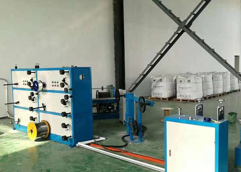 50 Fiber Secondary Coating Line Cable Extrusion Line Machine For Fiber Cable