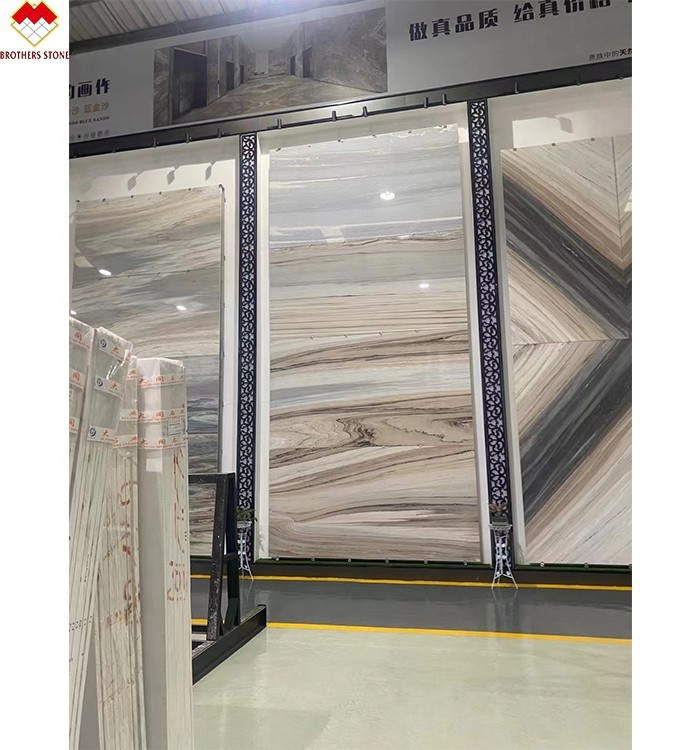 Middle East Market Modern Design Luxury Blue Bell Palissandro Bluette Marble Slabs