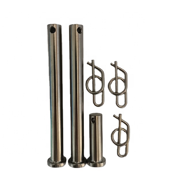 Industrial Grade Titanium Jacobs Ladder Pin Kit with Clips Natural Finish DIN Standard Gr5 3/8 x3.71 and 1/2x1.3