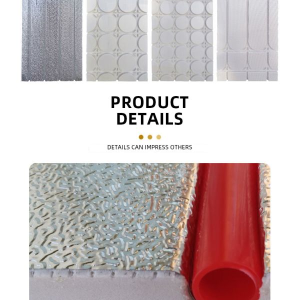 Acid Resistance XPS Core Radiant Floor Foam Board With Aluminum Foil