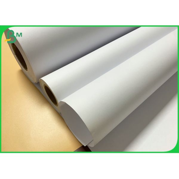 Wide Format 24" X 150' CAD Rolls 20lb Ink Jet Bond Paper Rolls With 2" Core
