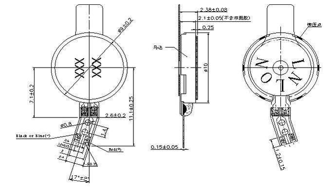 1020 Flat Coin Precision Microdrives Vibration Motor For Beauty Instrument
