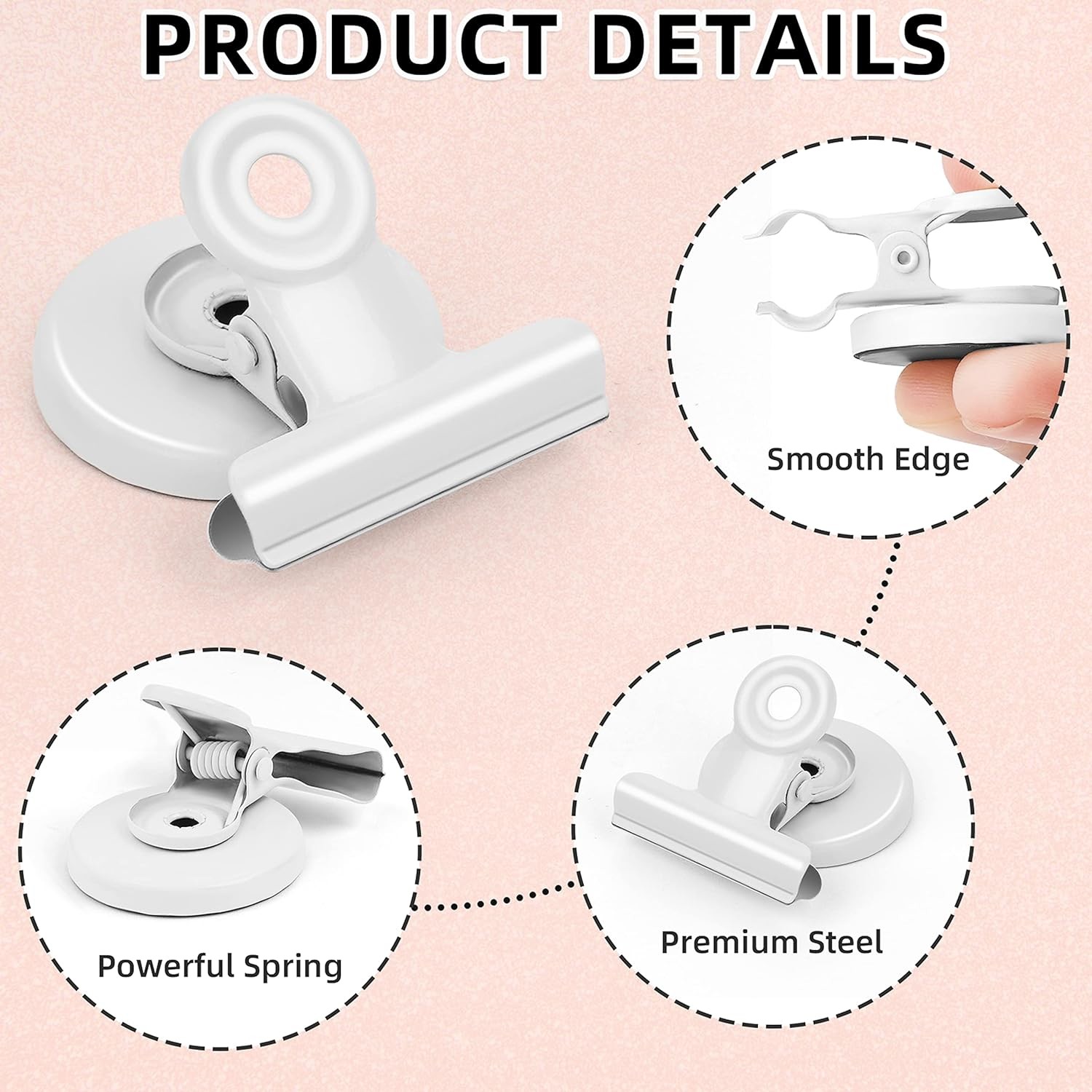 12PCS Heavy Duty Magnetic Clips For Whiteboards List Display Paper Fasteners On Teaching