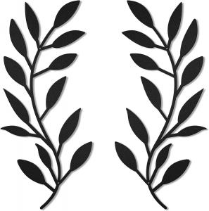 China Indoor Metal Tree Leaves Wall Decor Vine Metal Olive Branch Wall Art Outdoor on sale