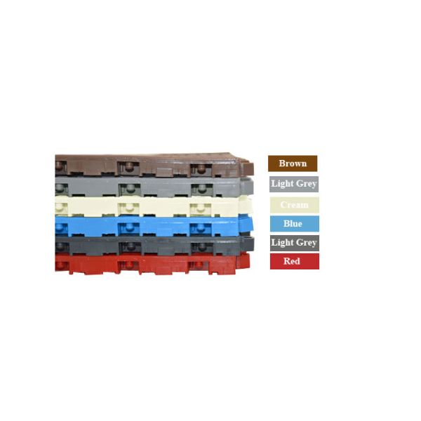 3800g/Sqm 25cm*25cm PVC Interlocking Floor Tiles Anti Skid Modular Drainage Mats