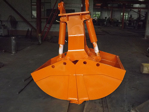 Q355 Excavator Clamshell Bucket Mini Big Up Close Rotating Or None - Rotating