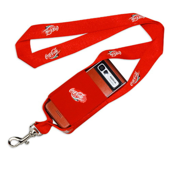 Stretchable mobile phone pocket lanyards, imprinted spandex phone pouch lanyards,