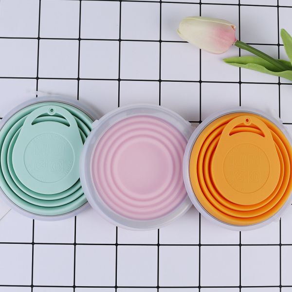Space Saving Folding Silicone Cup BPA Free Collapsible Water Cup 270ml
