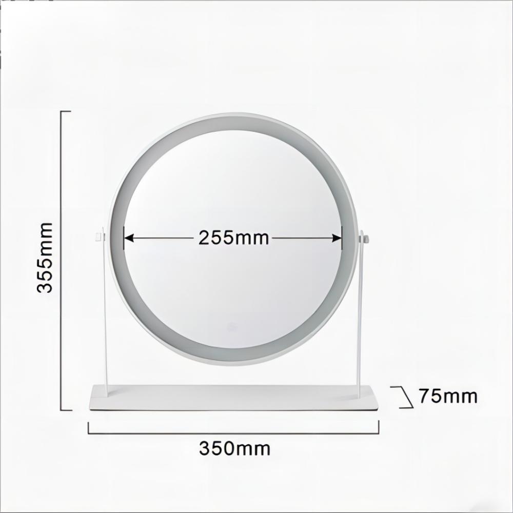 Metal Glass Mirror LED Custom Makeup Vanity Compact Ideal for Everyday and Home Decor